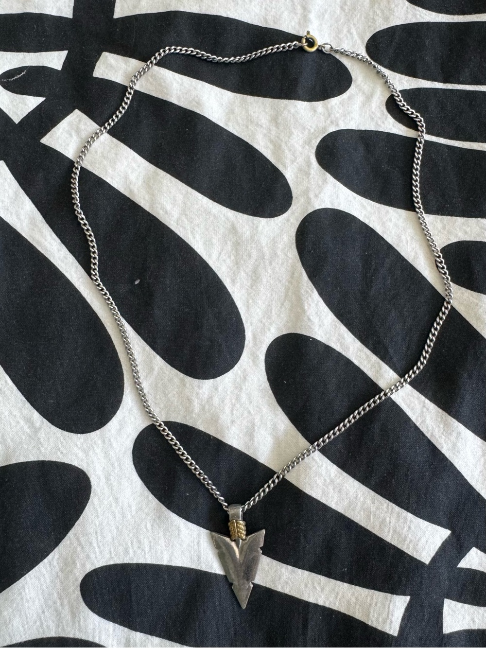 Arrowhead Pendant Silver Necklace
